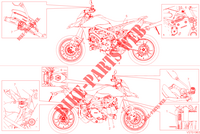 ETIQUETA DE PRECAUCIÓN para Ducati HYPERMOTARD 950 2023