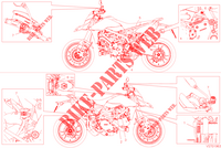ETIQUETA DE PRECAUCIÓN para Ducati HYPERMOTARD 950 SP 2023