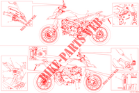 ETIQUETA DE PRECAUCIÓN para Ducati HYPERMOTARD 950 RVE 2023